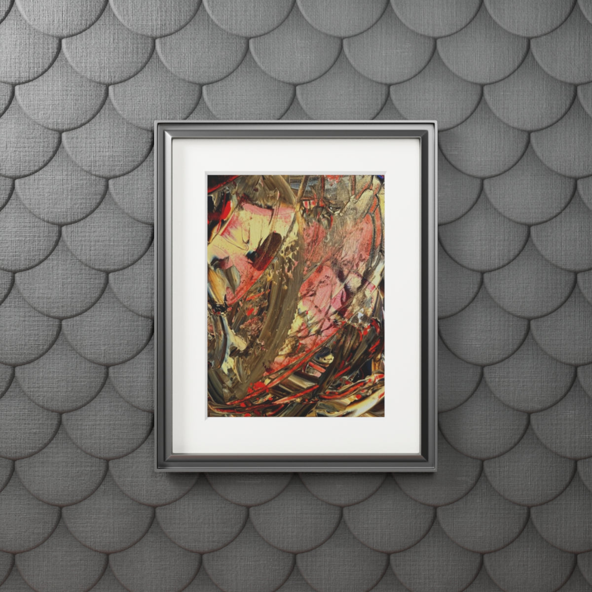Dance of Colour Giclée Abstract Art Print | Passepartout Mounted Fine Art Print | Modern Colourful Wall Art
