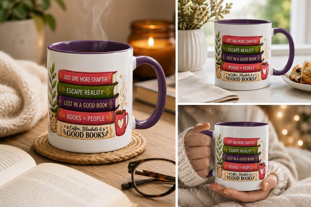 Book Lover “I’m Not Adulting Today, I’m Booking” Mug