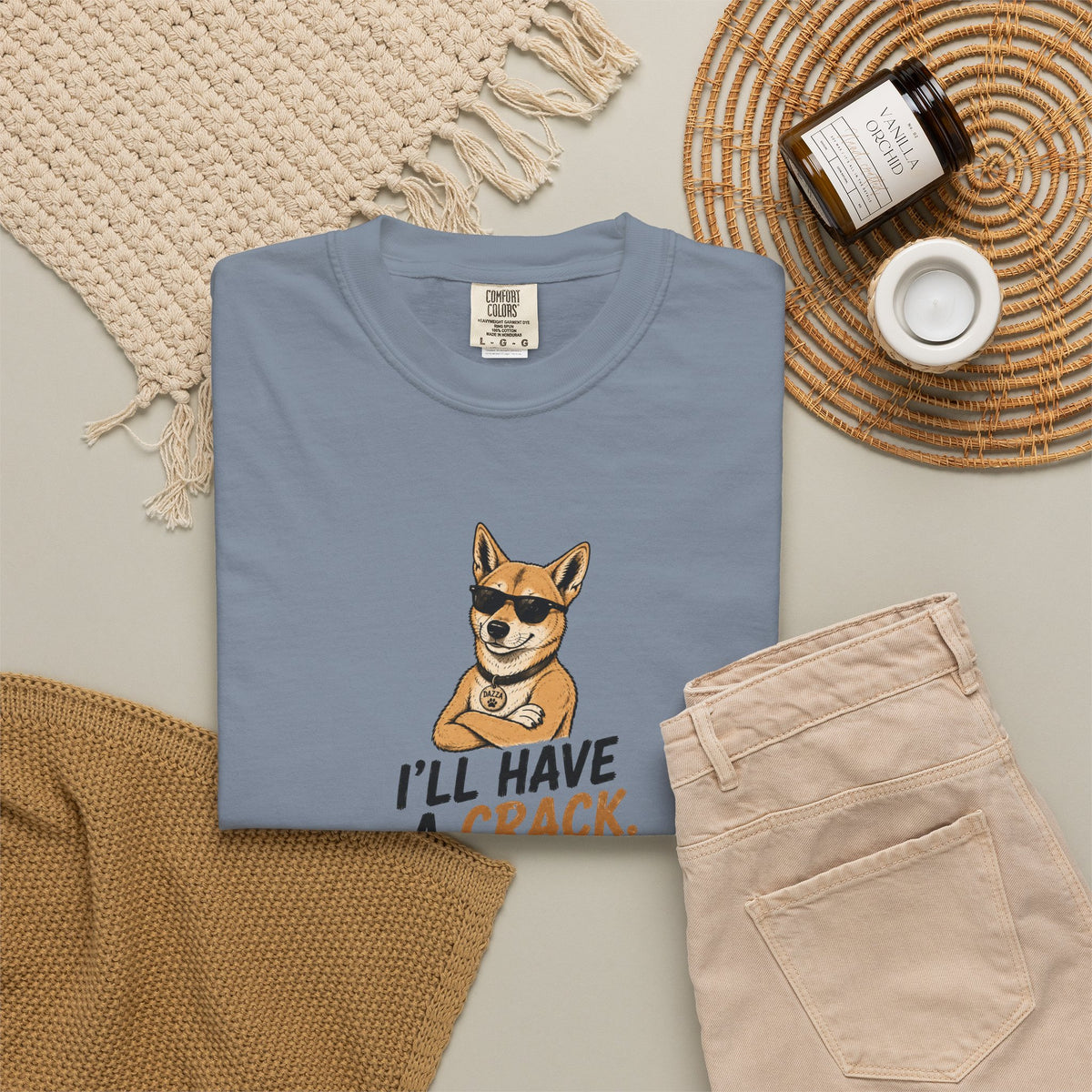 Cool Sunglasses Dog I'll Have A Crack T-shirt | Dog Graphic Tee