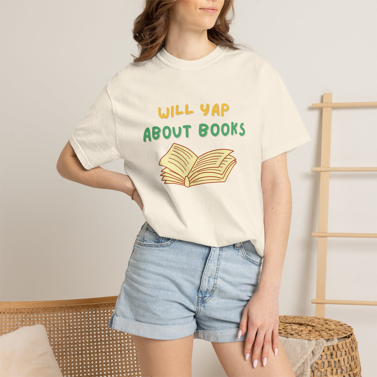 Will Yap About Books T-Shirt | Book Lover Tee, Reading Graphic Shirt