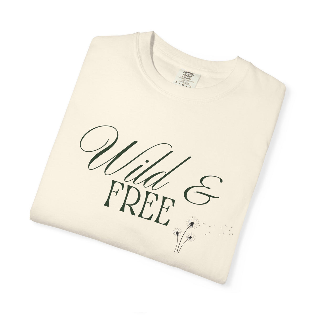 Wild & Free Script T-Shirt | Boho Nature Graphic Tee