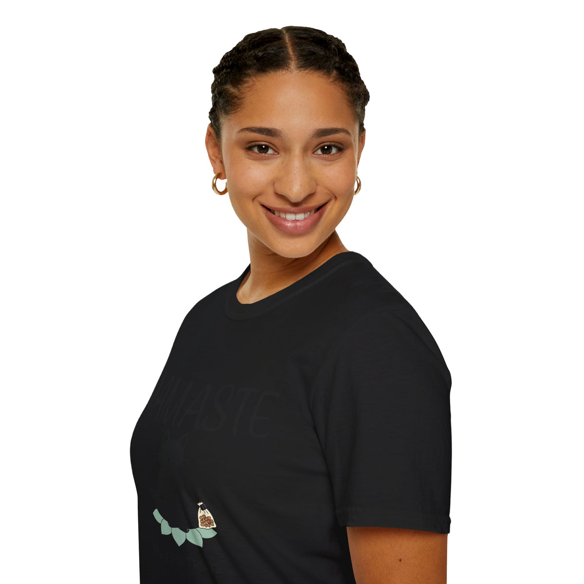 Namaste Cat T-Shirt | Funny Yoga Cat Lover Gift Tee for Yogis & Cat Parents