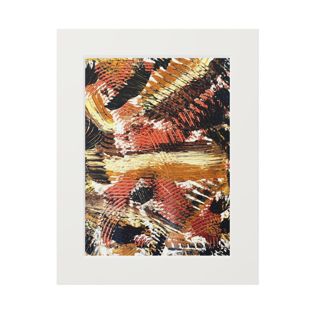 Kaleidoscope of Earth Giclée Abstract Art Print | Passepartout Mounted Fine Art Print | Modern Colourful Wall Art