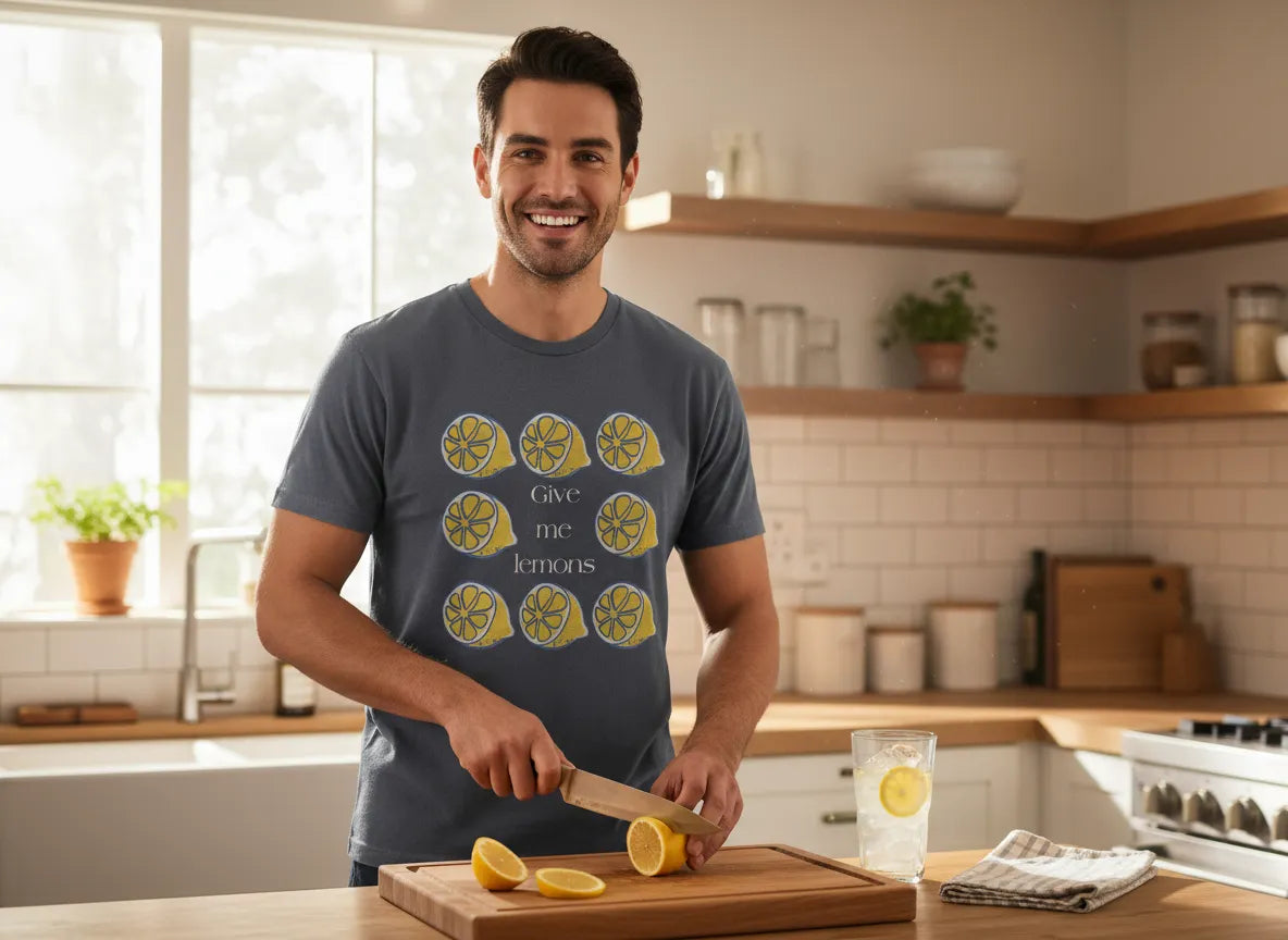 Give Me Lemons T-Shirt | Cute Lemon Citrus Graphic Tee | Fun Fruit Gift