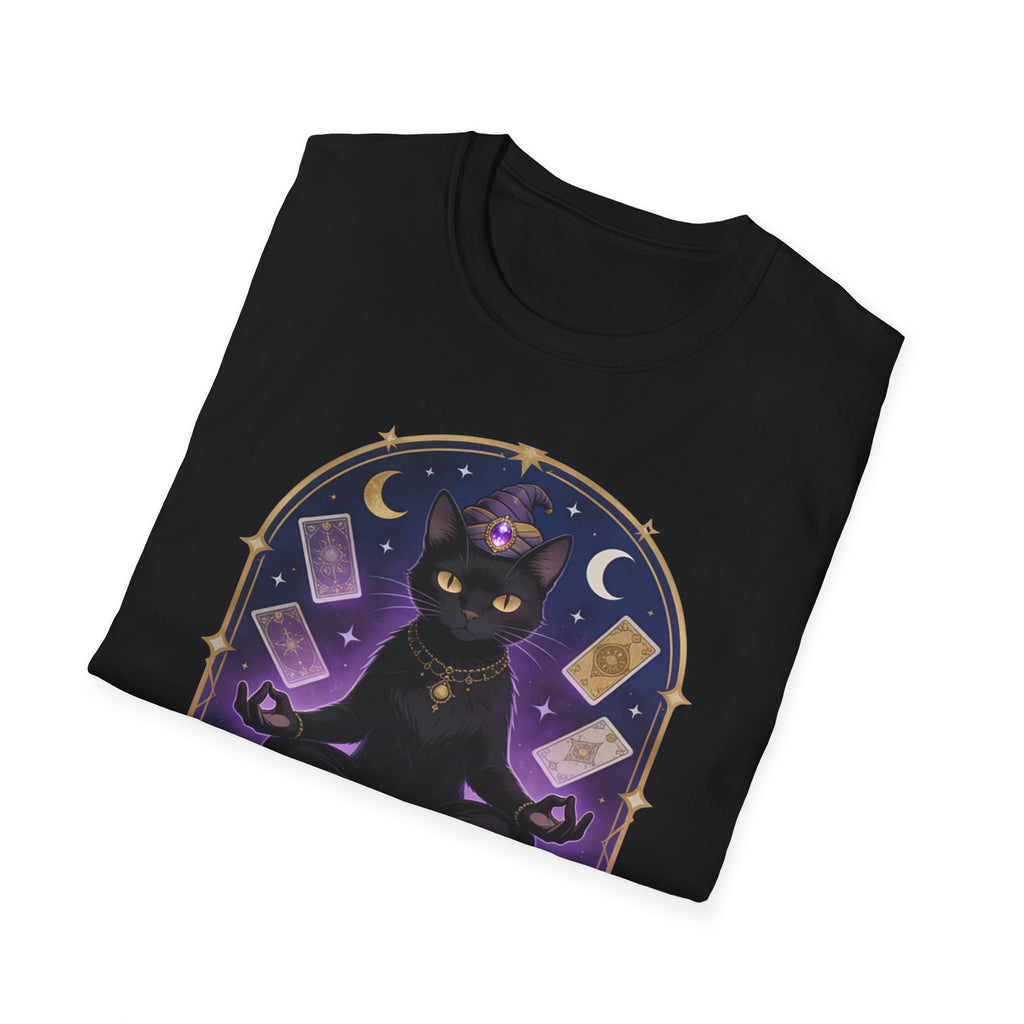 Fortune Telling Black Cat T-Shirt | Witchy Cat Lover Gift Tee for Gothic Cat Fans