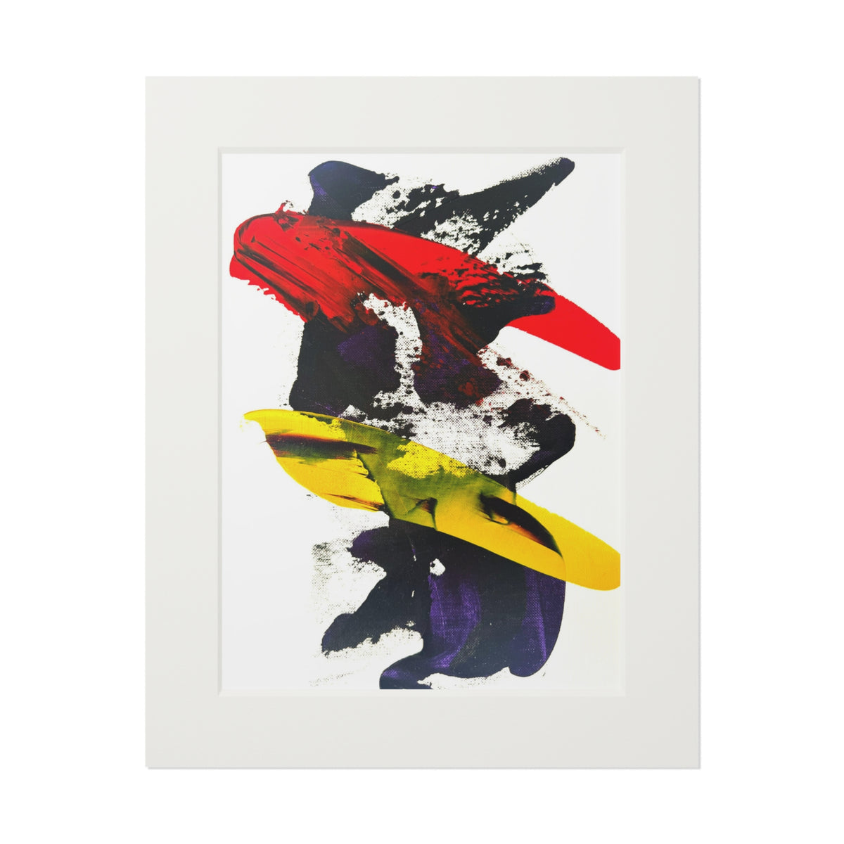 Joy in Motion Giclée Abstract Art Print | Passepartout Mounted Fine Art Print | Modern Colourful Wall Art