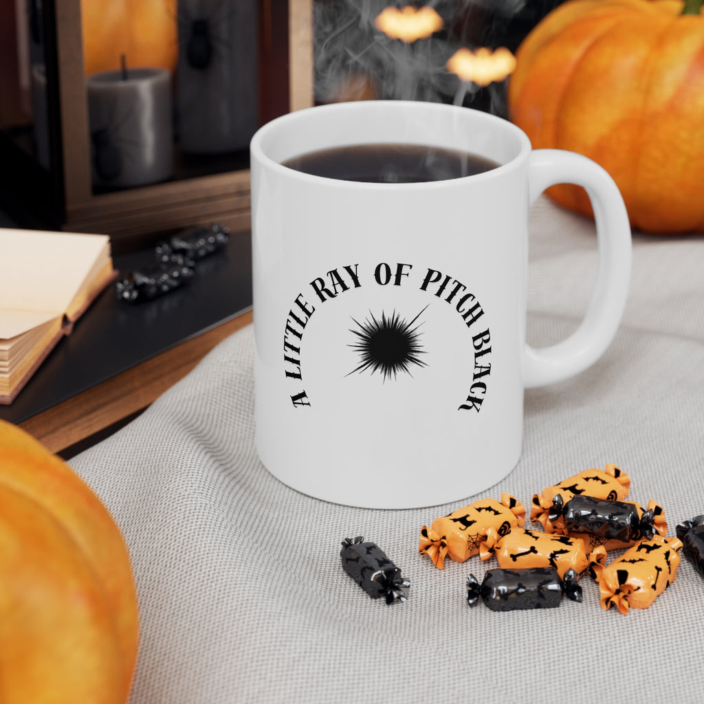 Little Ray of Pitch Black Mug | Ceramic Coffee Cup 11oz