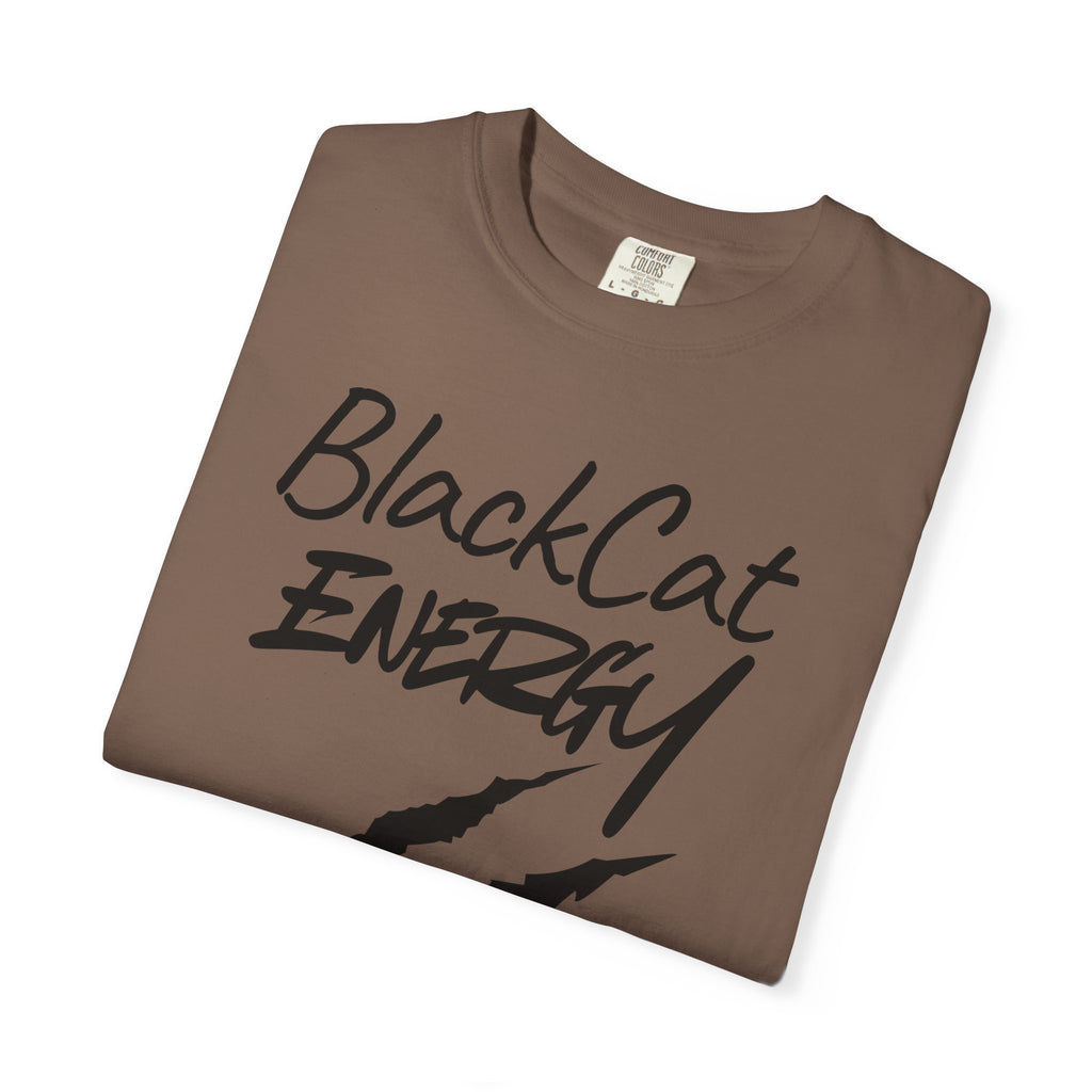 Black Cat Energy T-Shirt | Witchy Cat Lover Graphic Tee