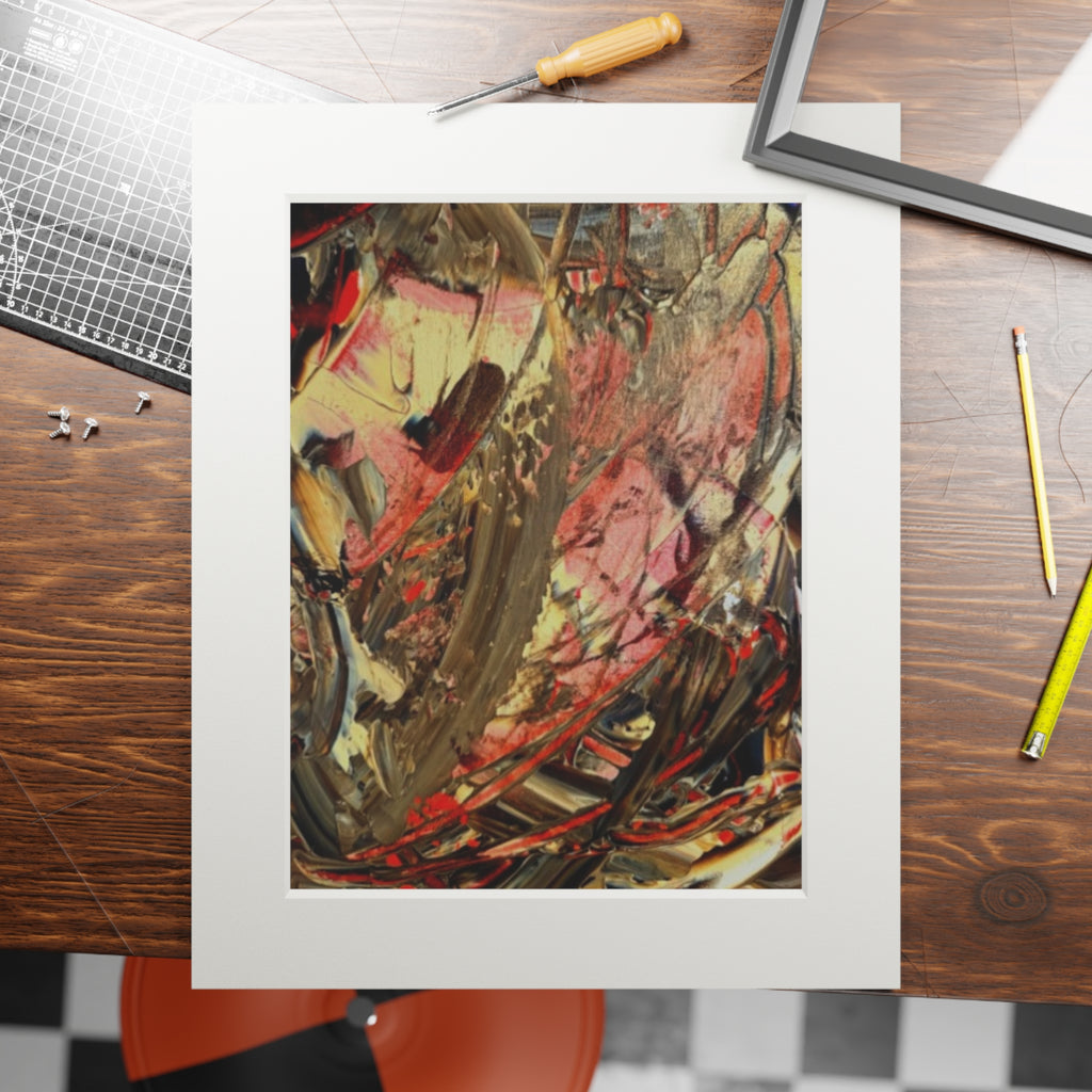 Dance of Colour Giclée Abstract Art Print | Passepartout Mounted Fine Art Print | Modern Colourful Wall Art