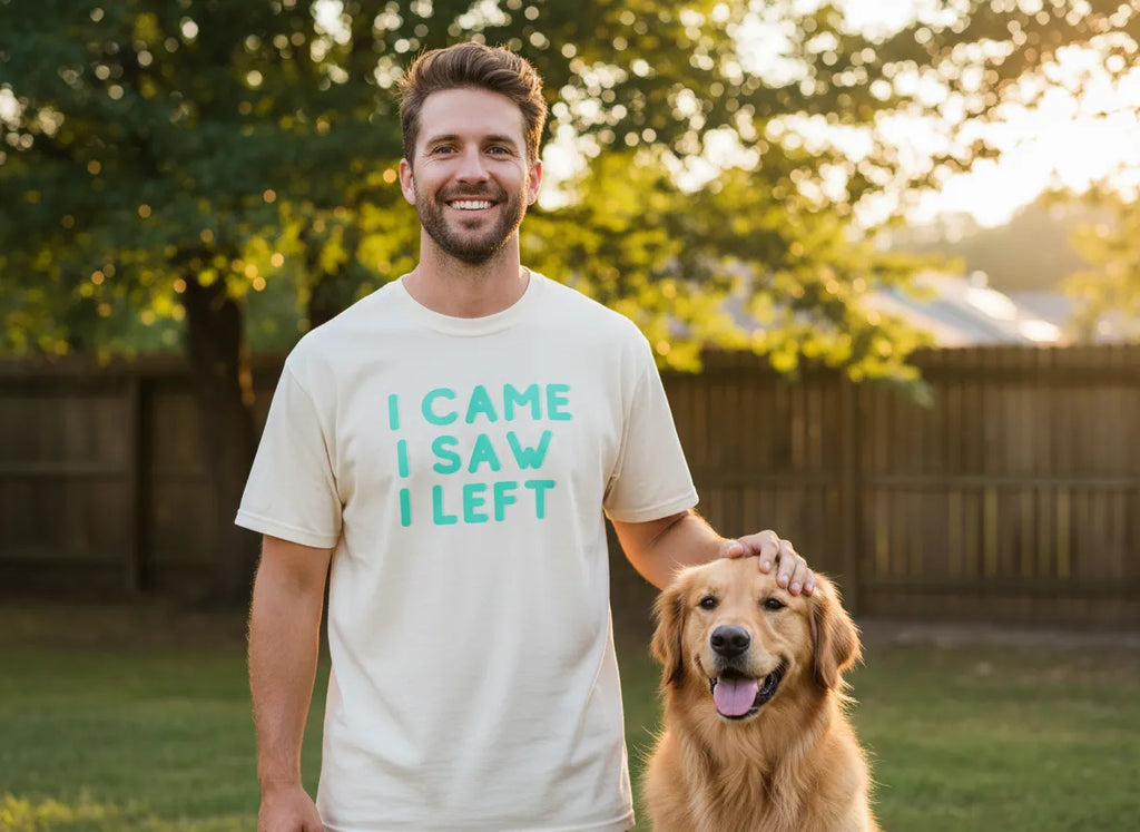 I Came I Saw I Left T-Shirt | Funny Introvert Gift Tee for Antisocial People