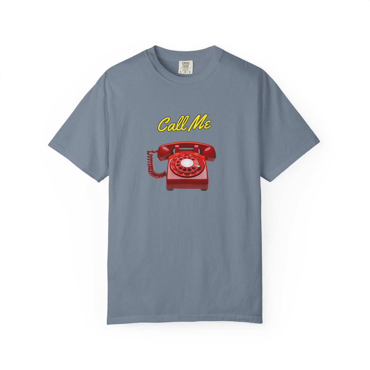 Call Me Red Rotary Phone T-shirt | Vintage Telephone Graphic | Retro