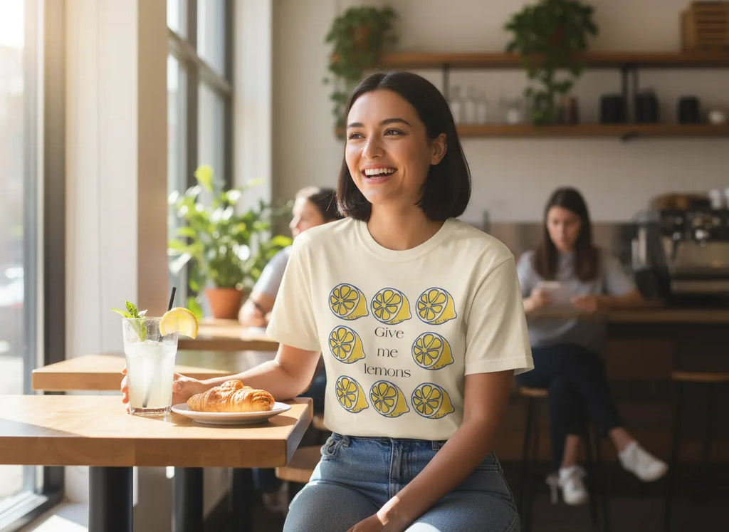 Give Me Lemons T-Shirt | Cute Lemon Citrus Graphic Tee | Fun Fruit Gift