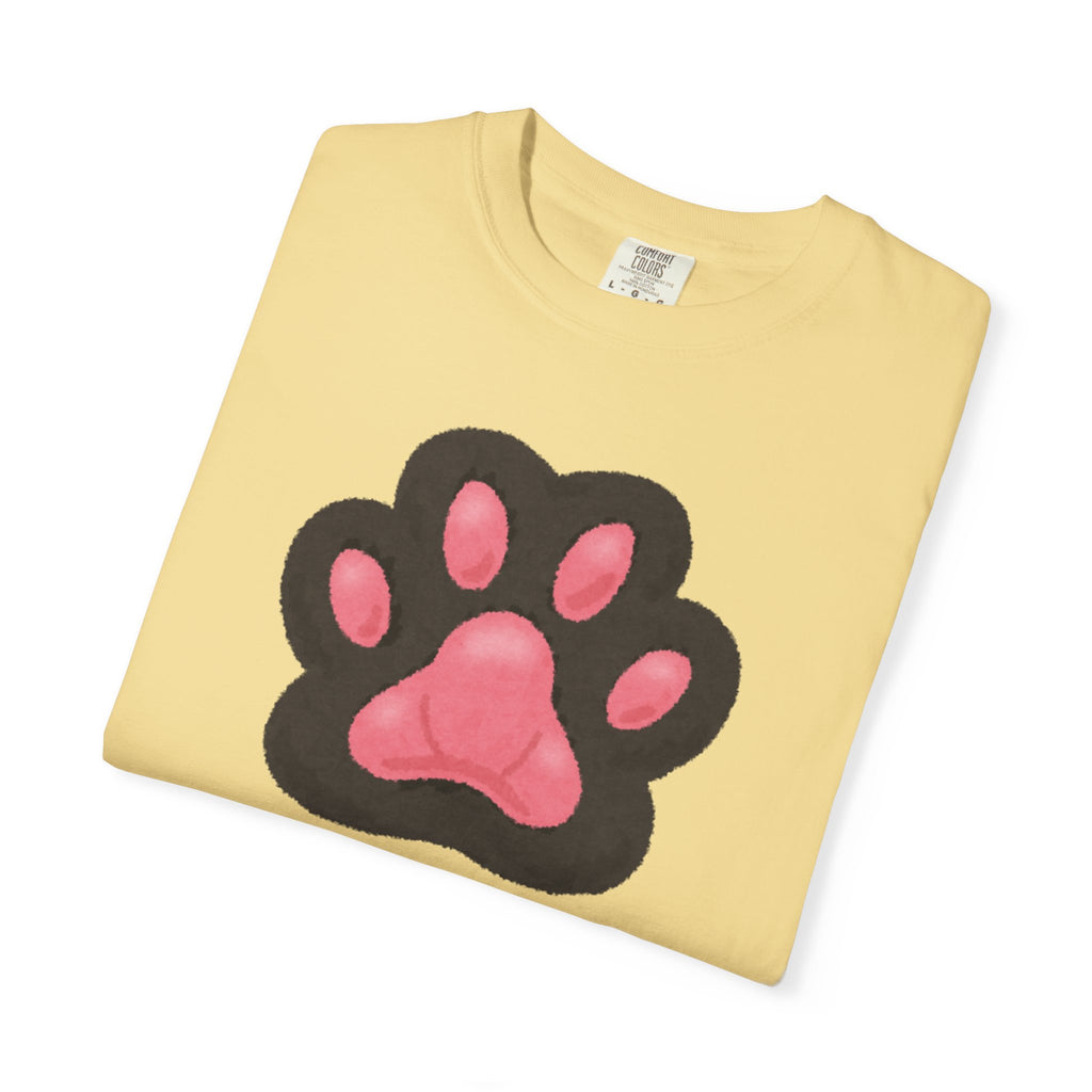 Toe Beans Paw T-Shirt — Cute Paw Print Tee with "TOE BEANS" Text