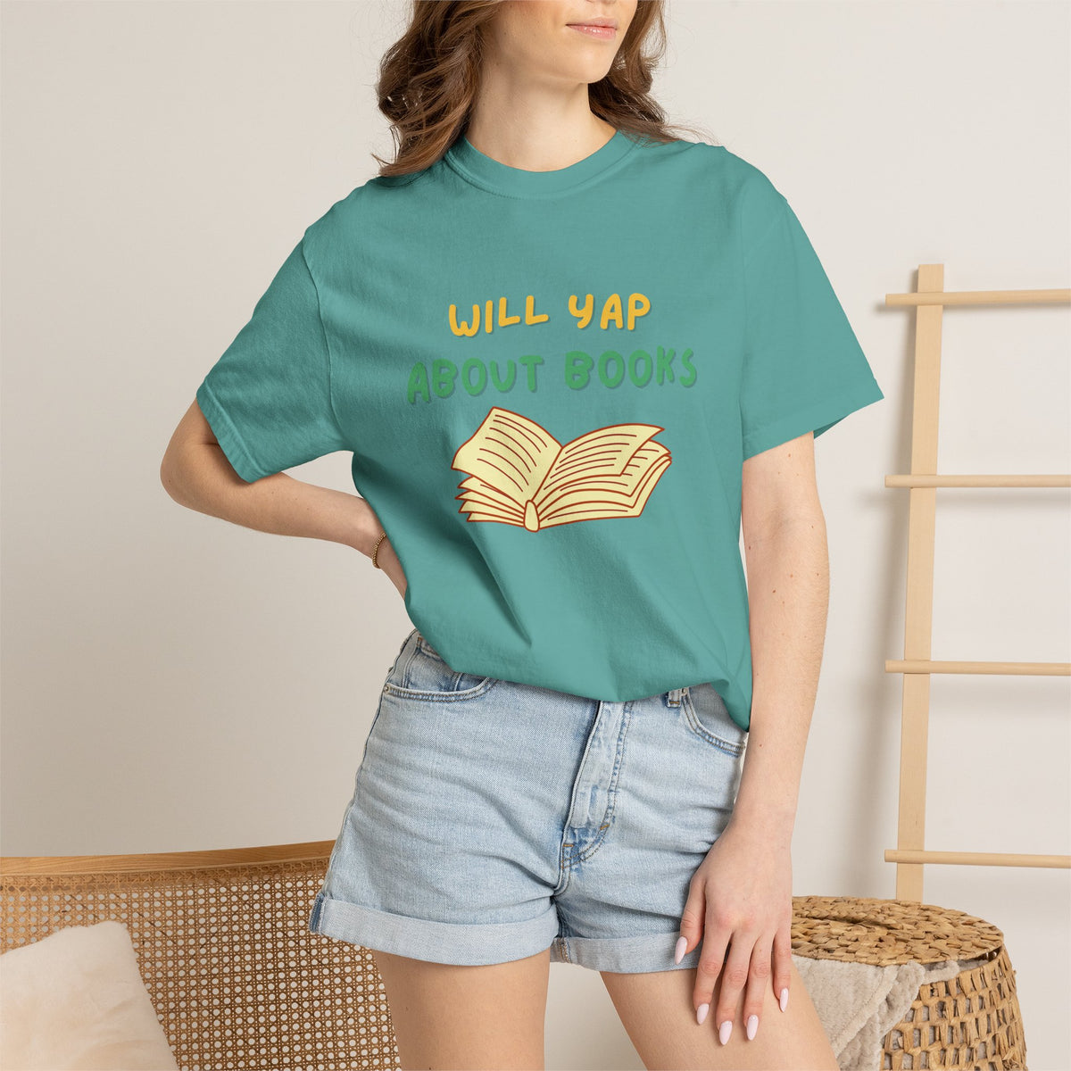 Will Yap About Books T-Shirt | Book Lover Tee, Reading Graphic Shirt