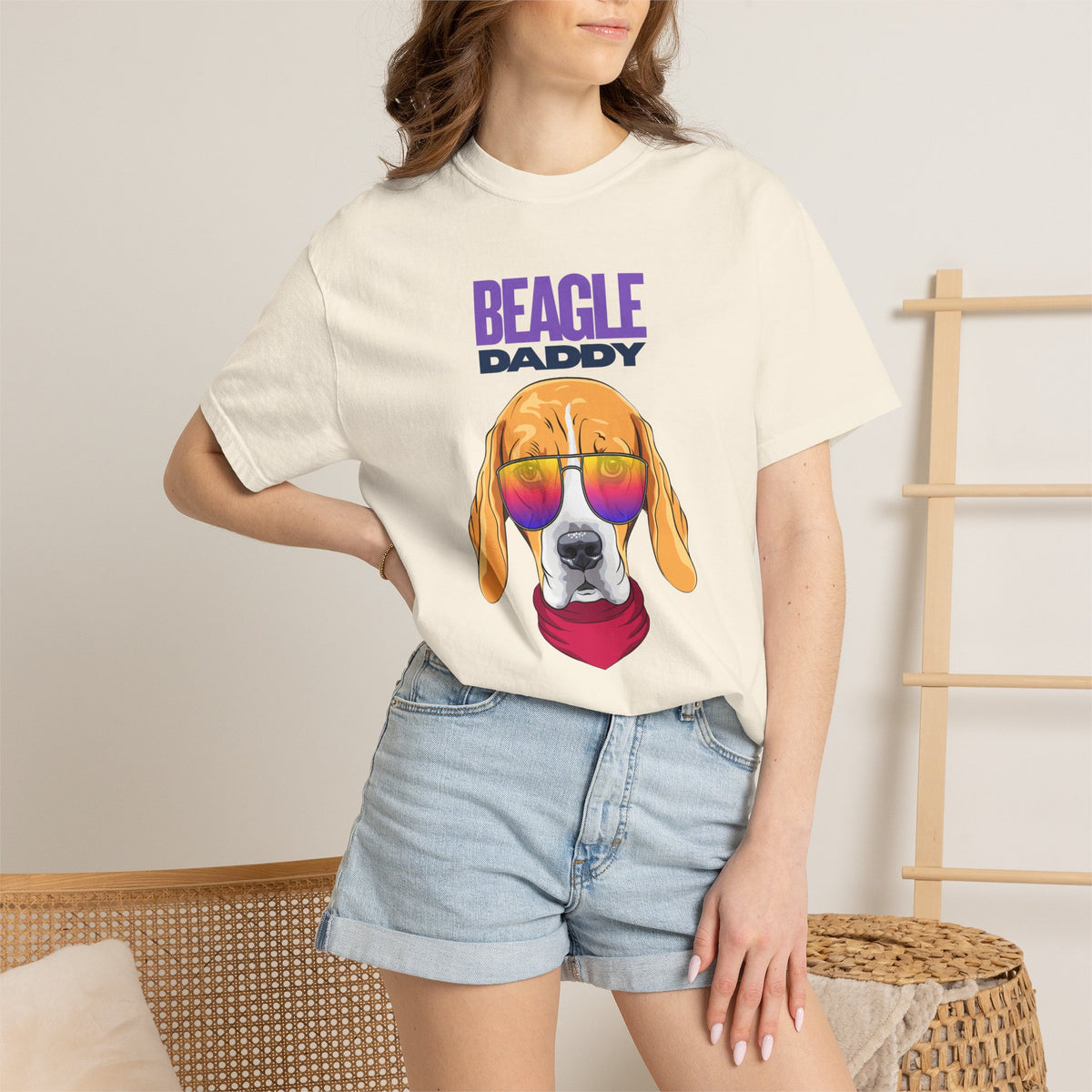 Beagle Daddy T-Shirt | Dog Dad Graphic Tee