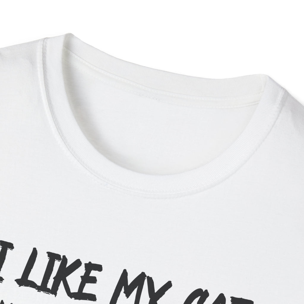I Like My Cat and Maybe 3 People T-Shirt | Funny Introvert Cat Lover Gift Tee