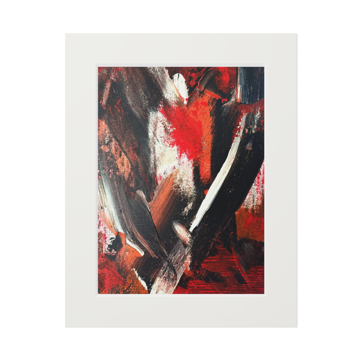 Eruption of Emotion Giclée Abstract Art Print | Passepartout Mounted Fine Art Print | Modern Colourful Wall Art