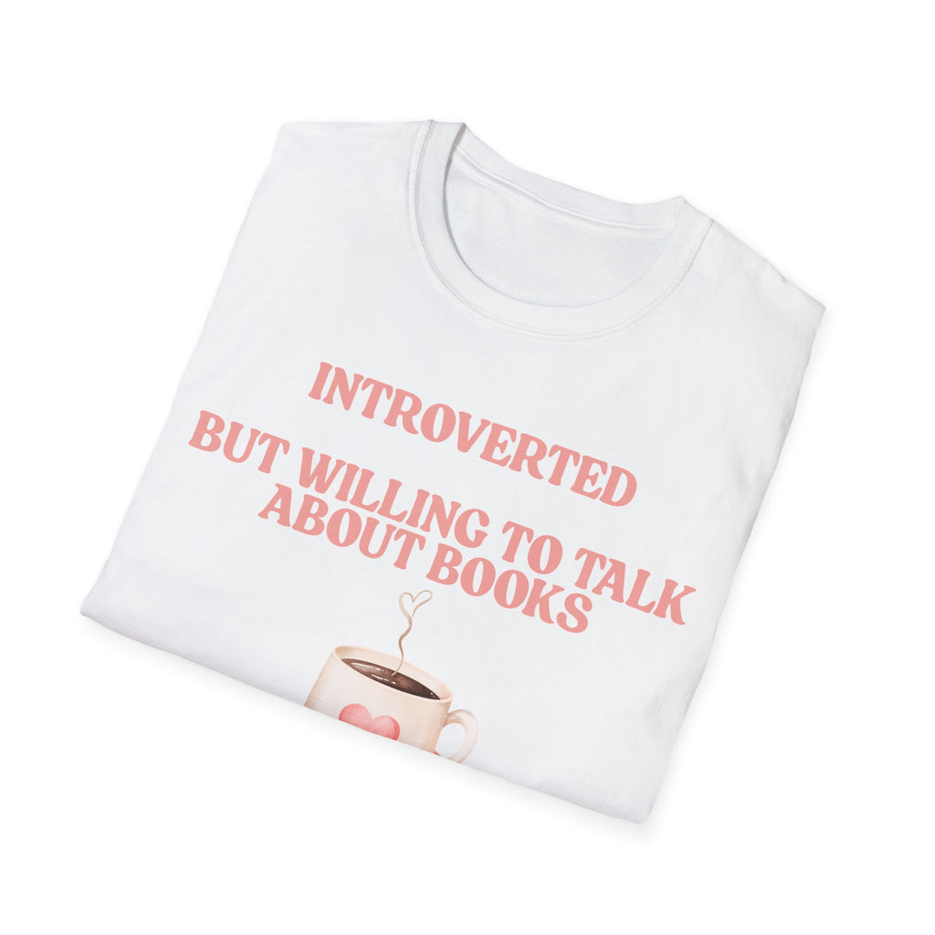 Introverted Book Lover T-Shirt | Funny Reader Gift Tee for Bookworms & Book Clubs