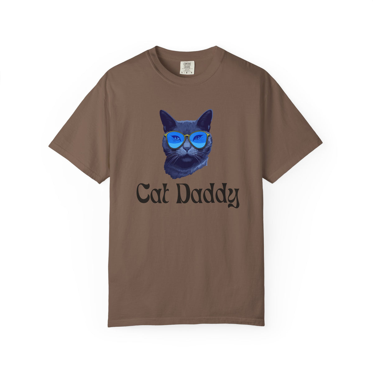 Cat Daddy Graphic T-Shirt | Cat Face with Sunglasses Retro Tee