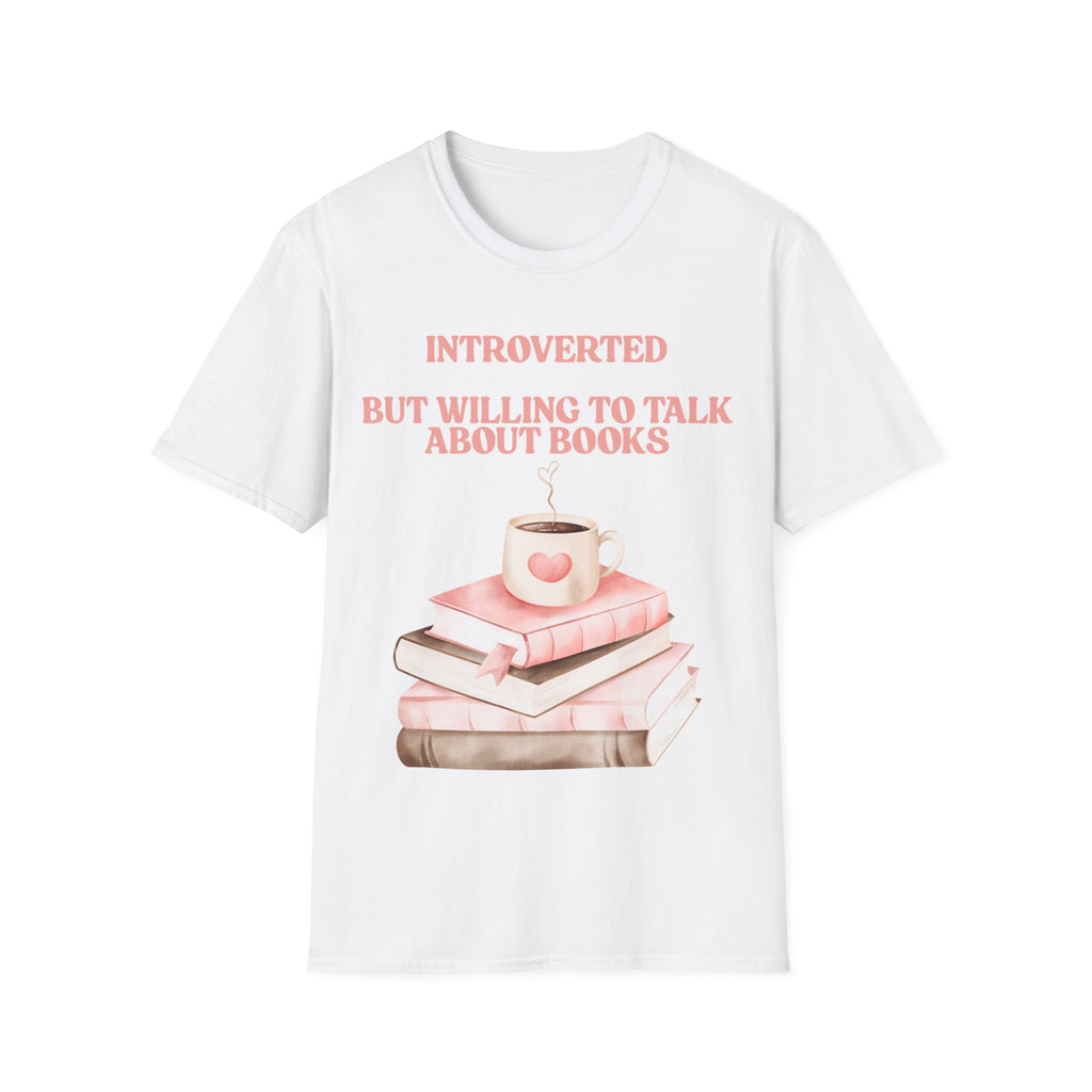 Introverted Book Lover T-Shirt | Funny Reader Gift Tee for Bookworms & Book Clubs