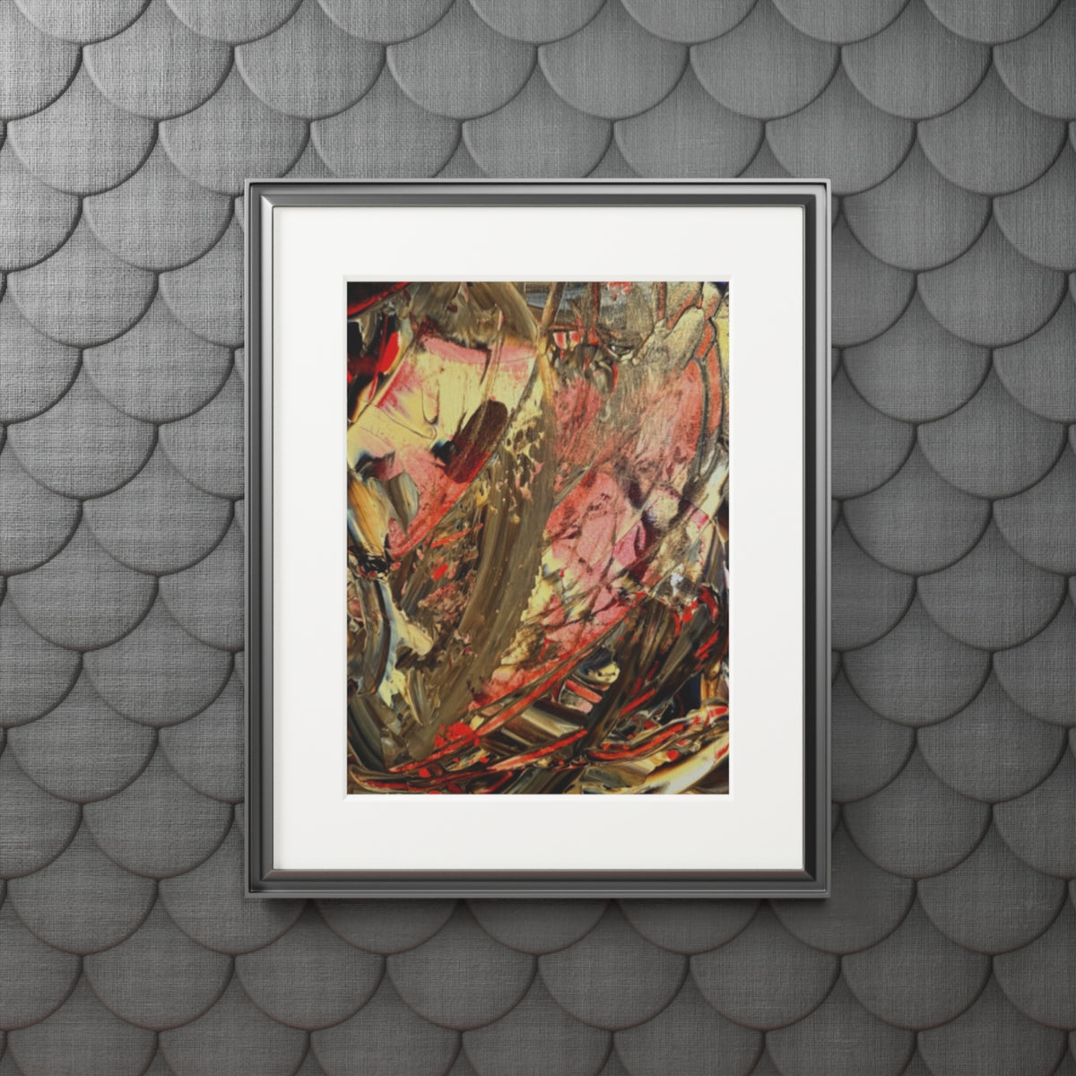 Dance of Colour Giclée Abstract Art Print | Passepartout Mounted Fine Art Print | Modern Colourful Wall Art