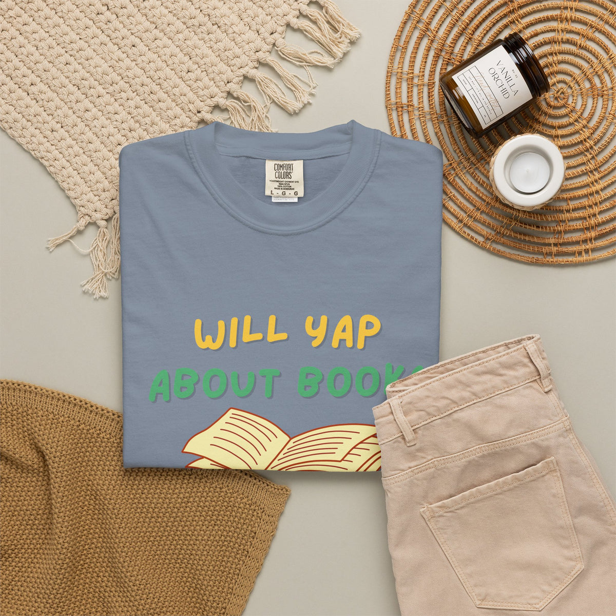 Will Yap About Books T-Shirt | Book Lover Tee, Reading Graphic Shirt