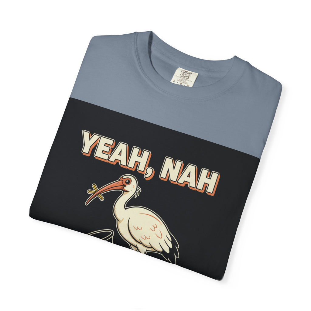Yeah Nah It's a Bin Chicken T-Shirt | Funny Australian Ibis Gift Tee for Aussie Fans