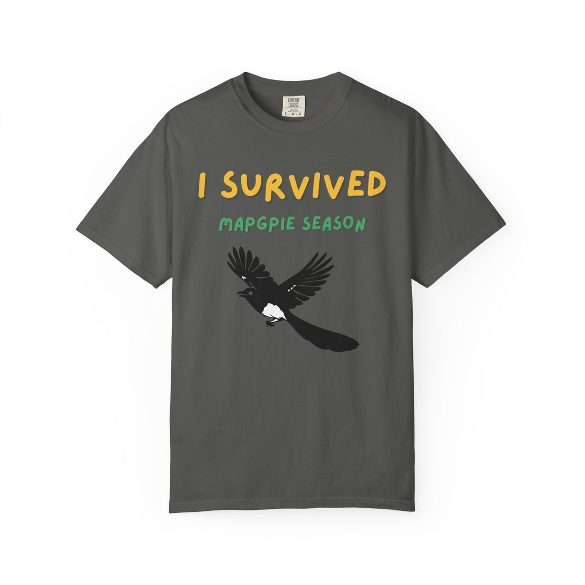 I Survived Magpie Season T-Shirt | Magpie Bird Graphic Tee