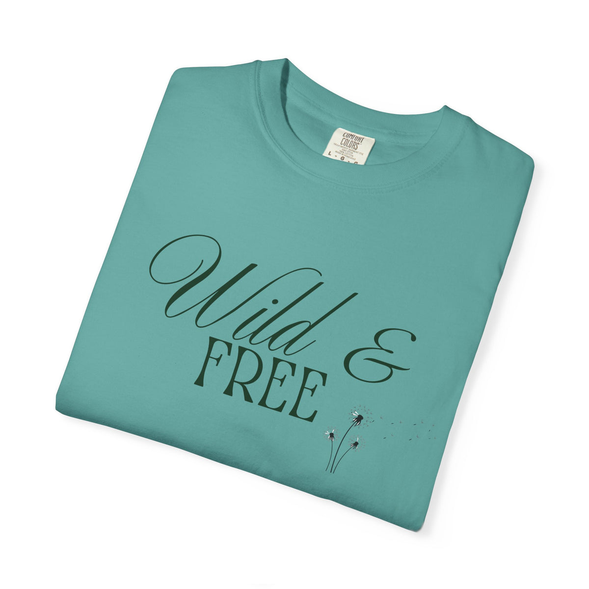 Wild & Free Script T-Shirt | Boho Nature Graphic Tee