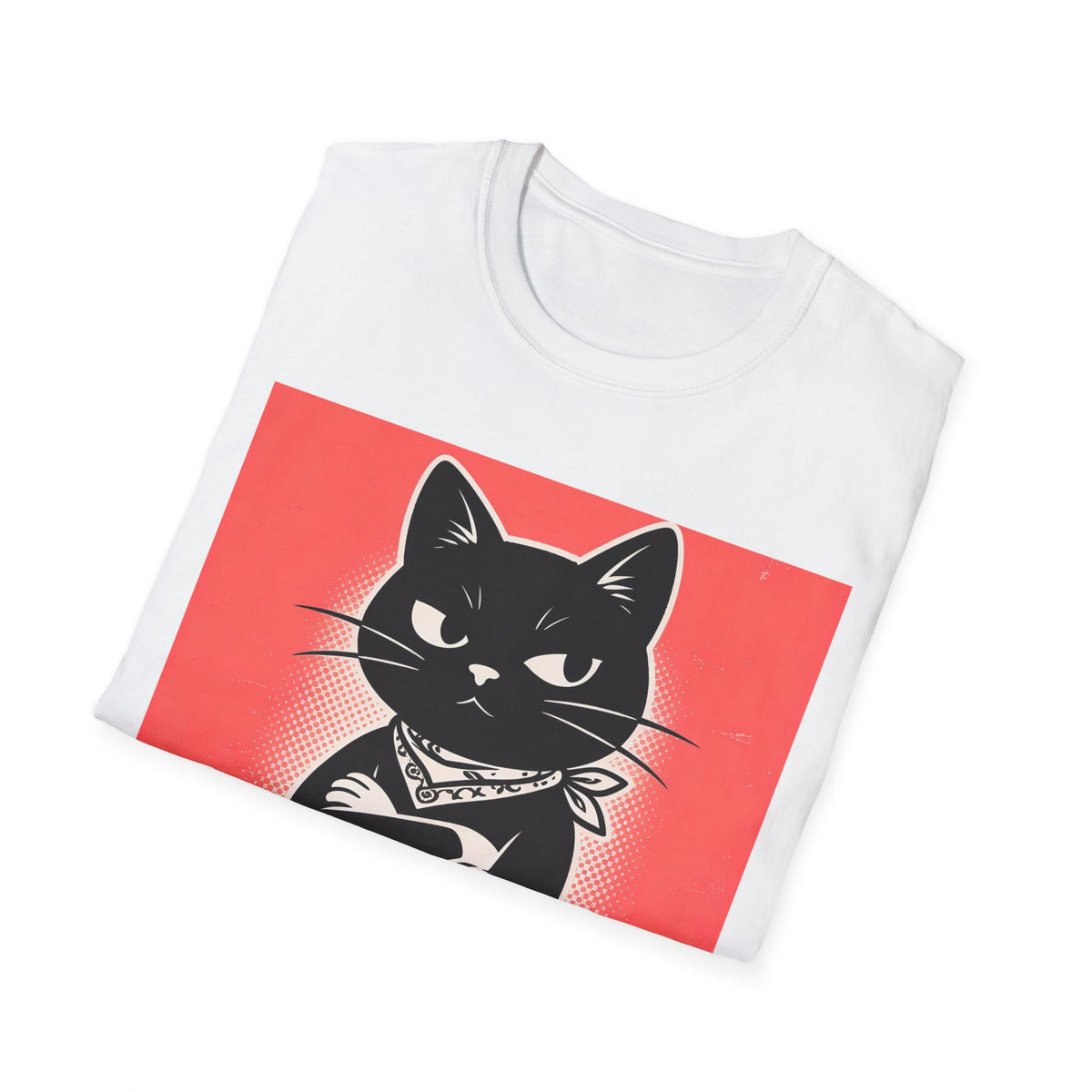 Meow or Never Black Cat T-Shirt | Retro Cat Lover Gift Tee for Cat Mums & Dads