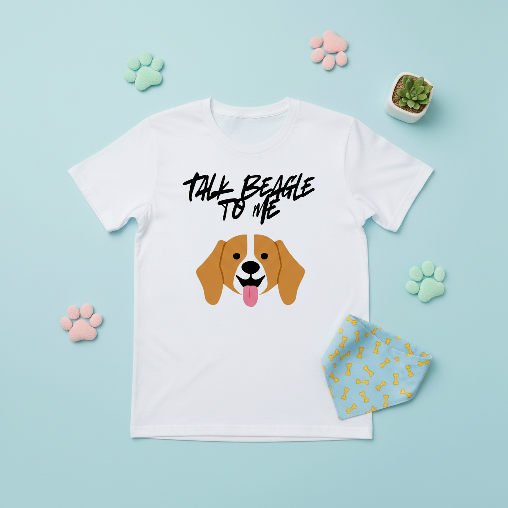 Talk Beagle to Me T-Shirt | Funny Beagle Dog Lover Gift Tee for Dog Mums & Dads