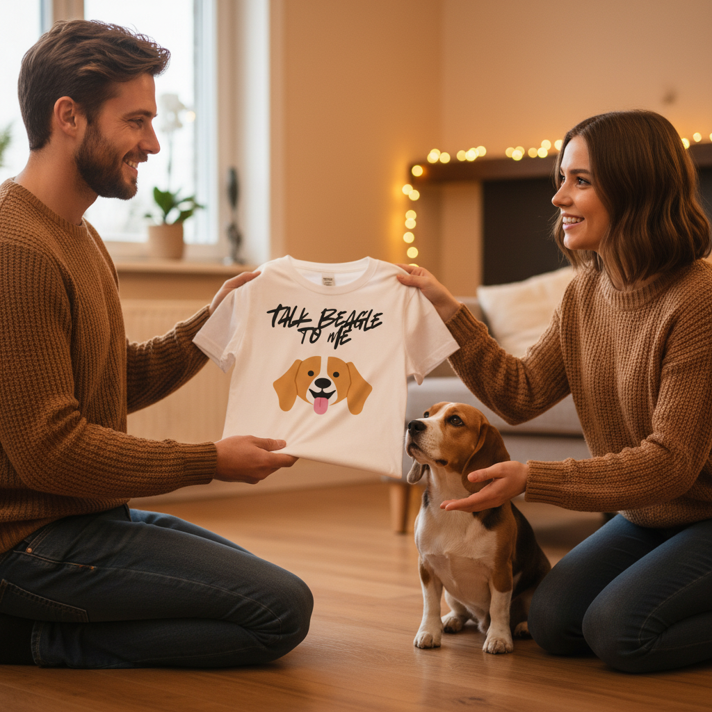Talk Beagle to Me T-Shirt | Funny Beagle Dog Lover Gift Tee for Dog Mums & Dads