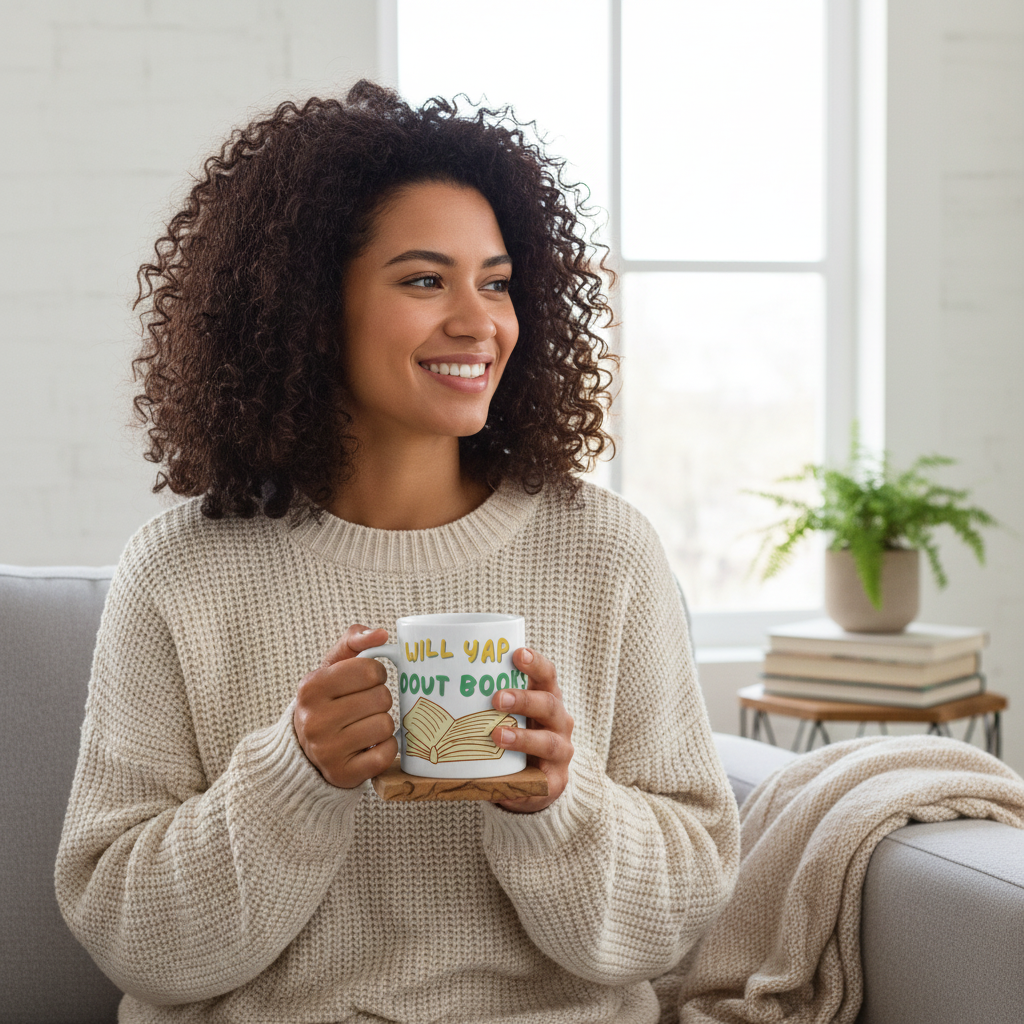 Will Yap About Books Mug | Ceramic Coffee Cup
