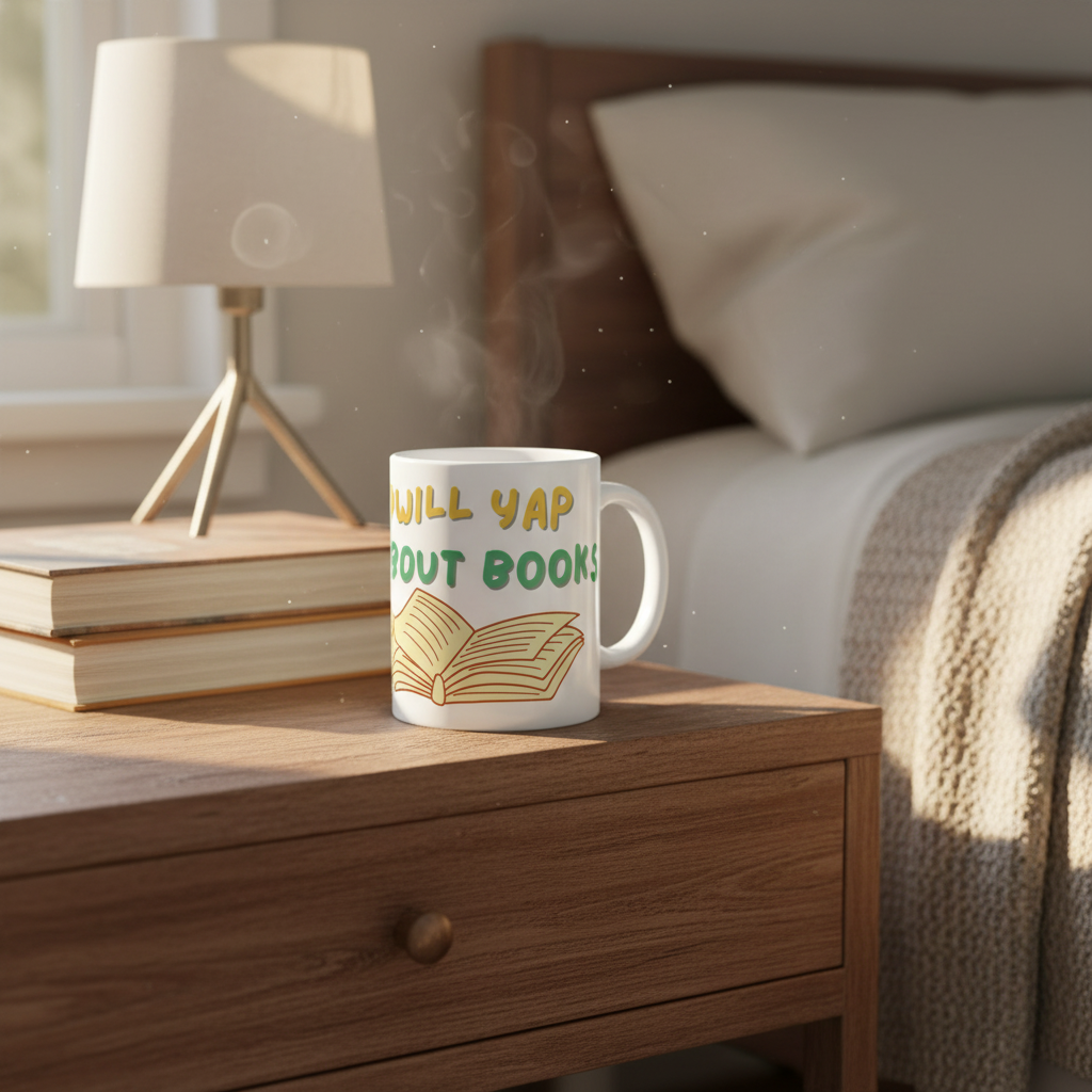 Will Yap About Books Mug | Ceramic Coffee Cup