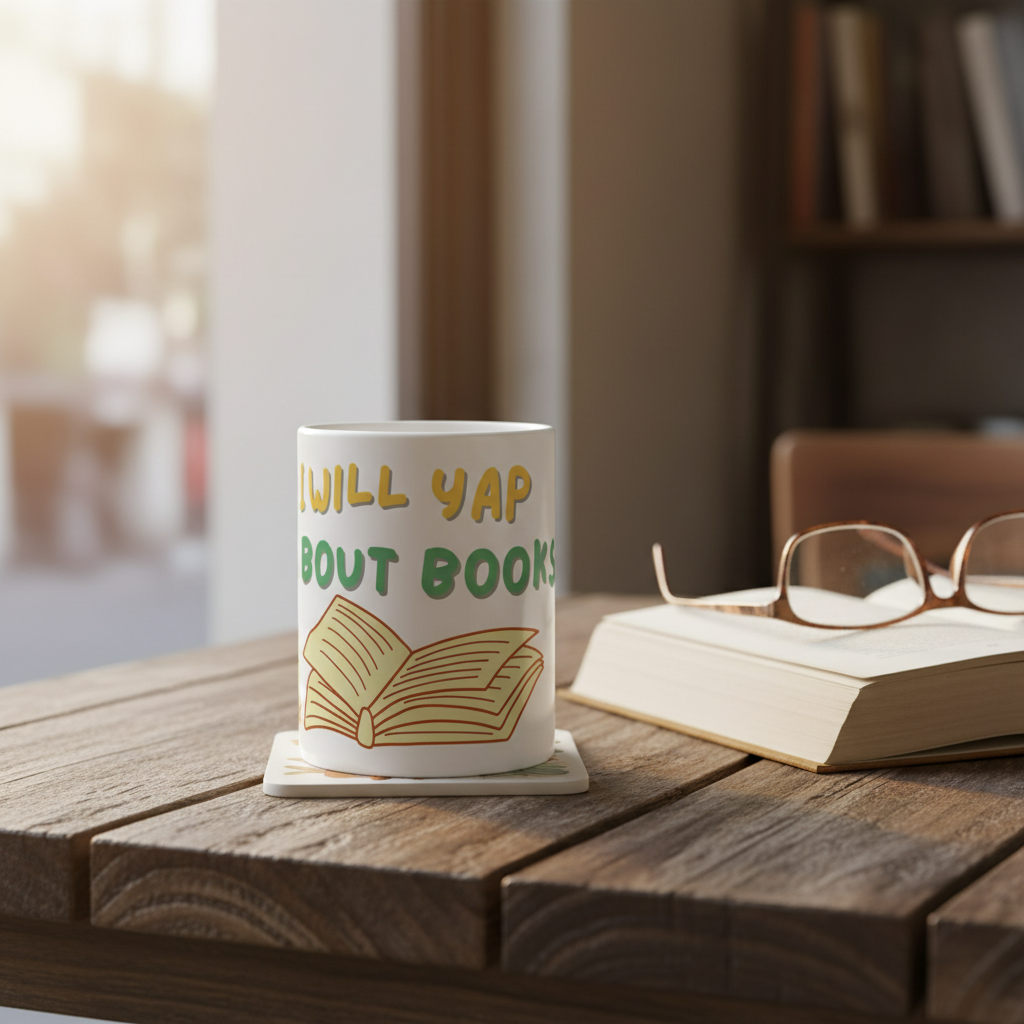 Will Yap About Books Mug | Ceramic Coffee Cup