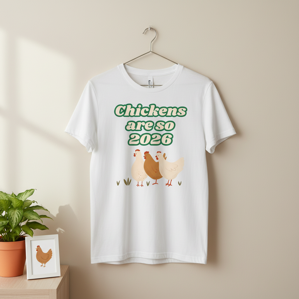 Chickens Are So 2026 T-Shirt | Funny Vintage Chicken Farm Gift Tee for Chicken Lovers