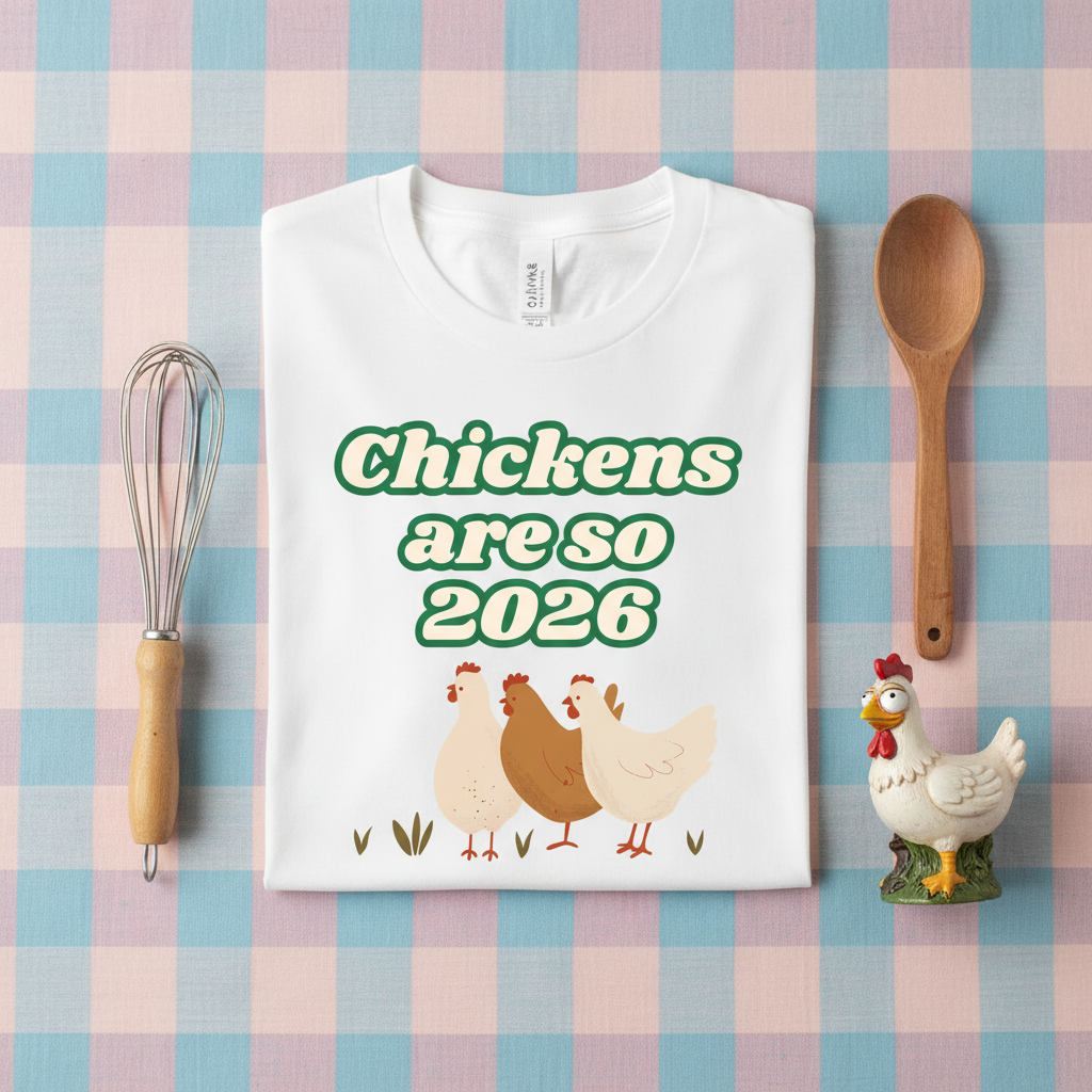 Chickens Are So 2026 T-Shirt | Funny Vintage Chicken Farm Gift Tee for Chicken Lovers