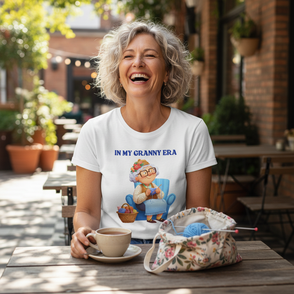 In My Granny Era T-Shirt | Funny Grandma Gift Tee for Nanas, Grannies & Grandmas