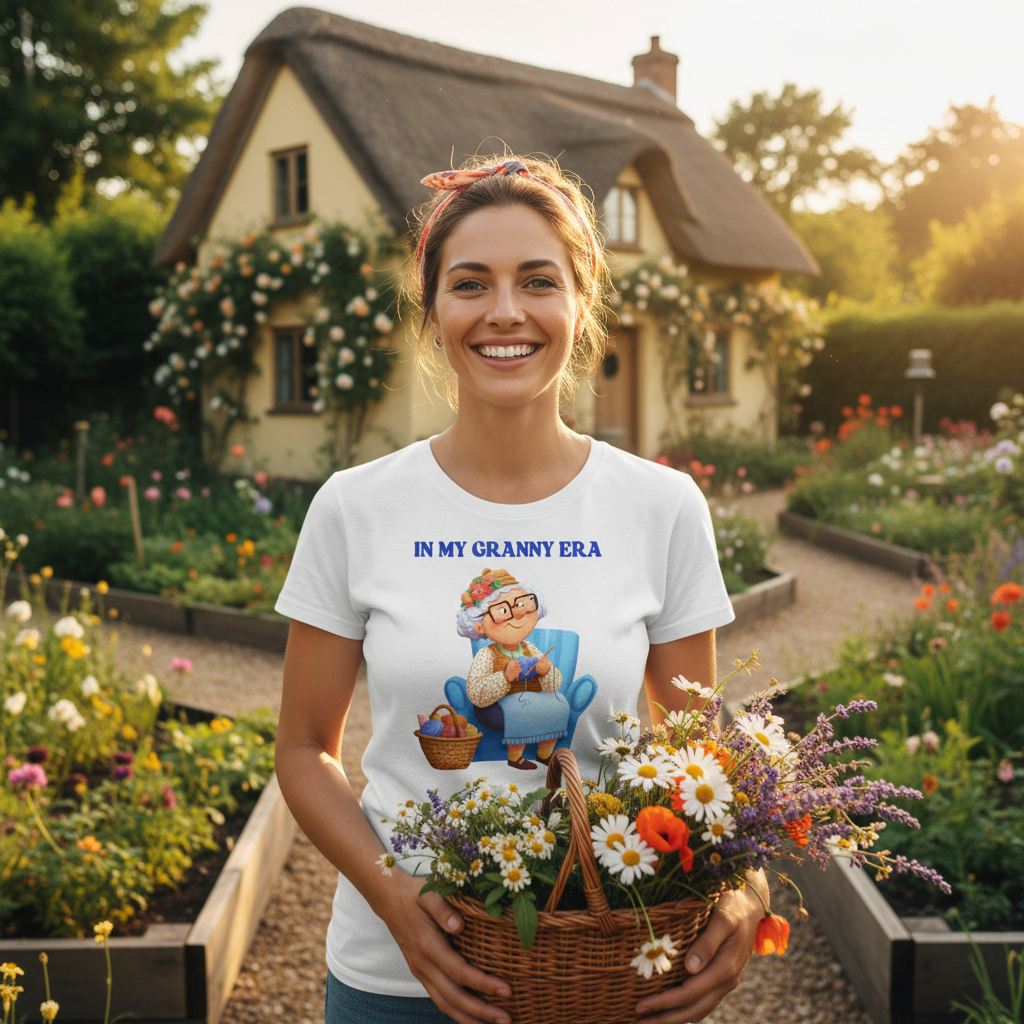 In My Granny Era T-Shirt | Funny Grandma Gift Tee for Nanas, Grannies & Grandmas