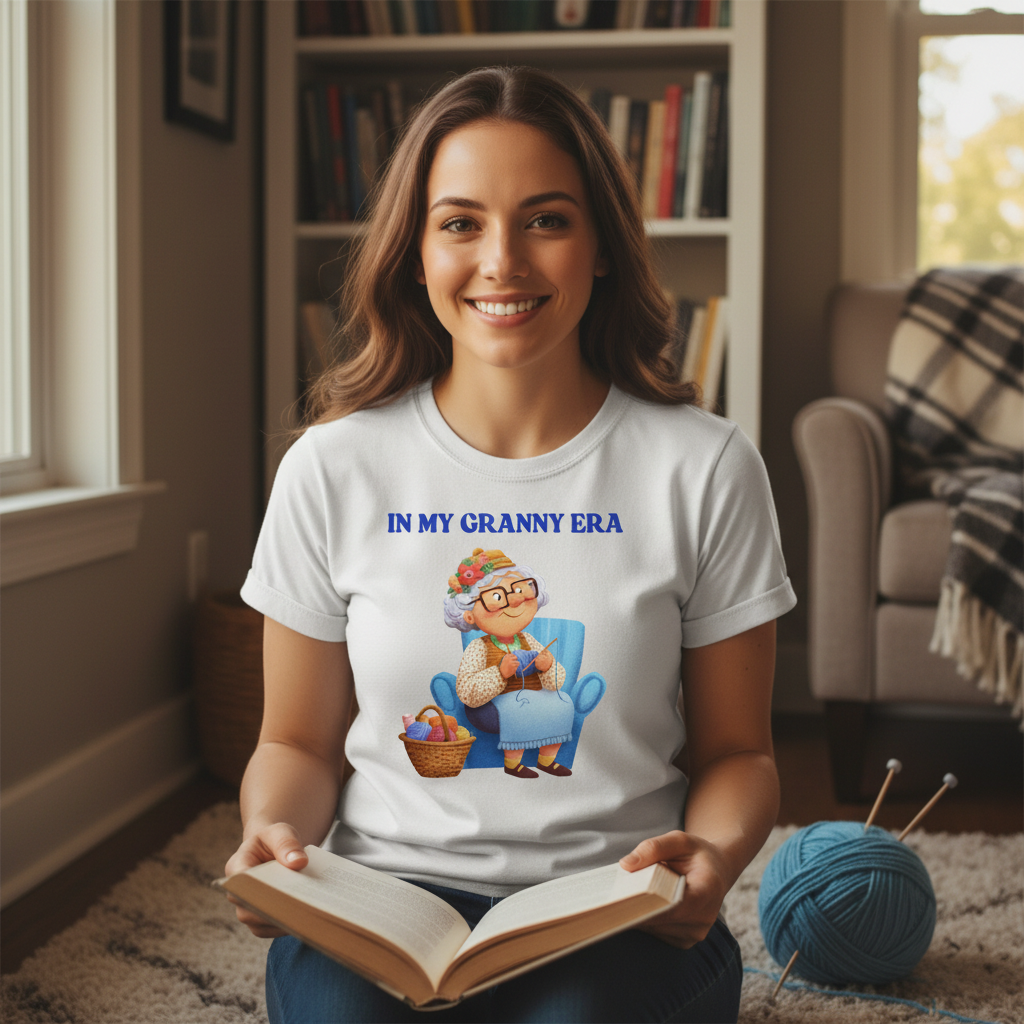 In My Granny Era T-Shirt | Funny Grandma Gift Tee for Nanas, Grannies & Grandmas