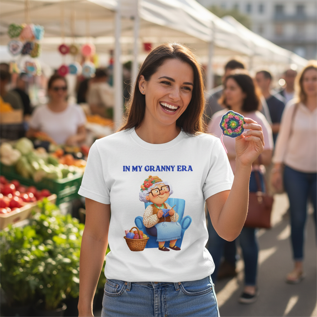 In My Granny Era T-Shirt | Funny Grandma Gift Tee for Nanas, Grannies & Grandmas