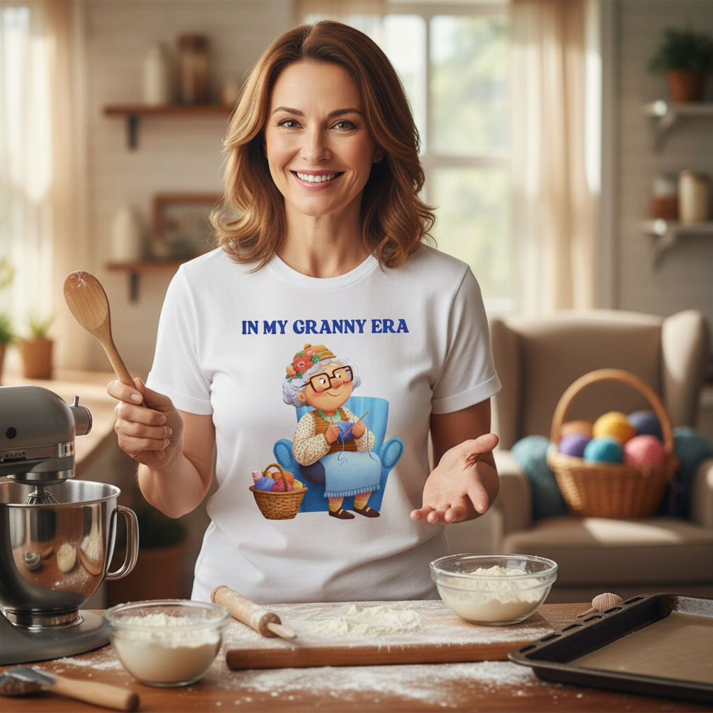 In My Granny Era T-Shirt | Funny Grandma Gift Tee for Nanas, Grannies & Grandmas