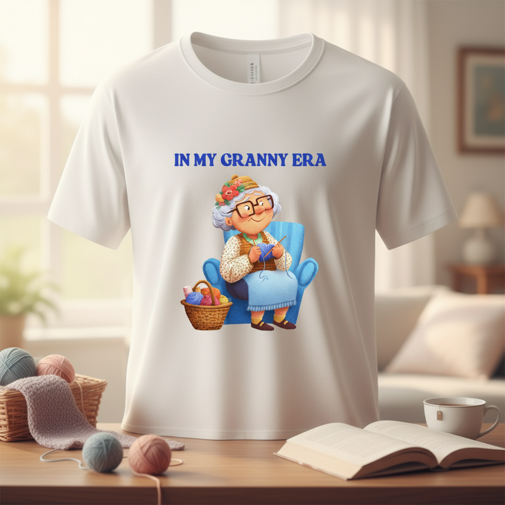 In My Granny Era T-Shirt | Funny Grandma Gift Tee for Nanas, Grannies & Grandmas