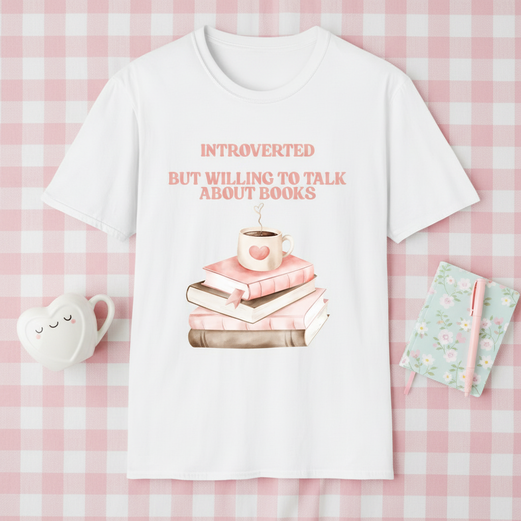 Introverted Book Lover T-Shirt | Funny Reader Gift Tee for Bookworms & Book Clubs