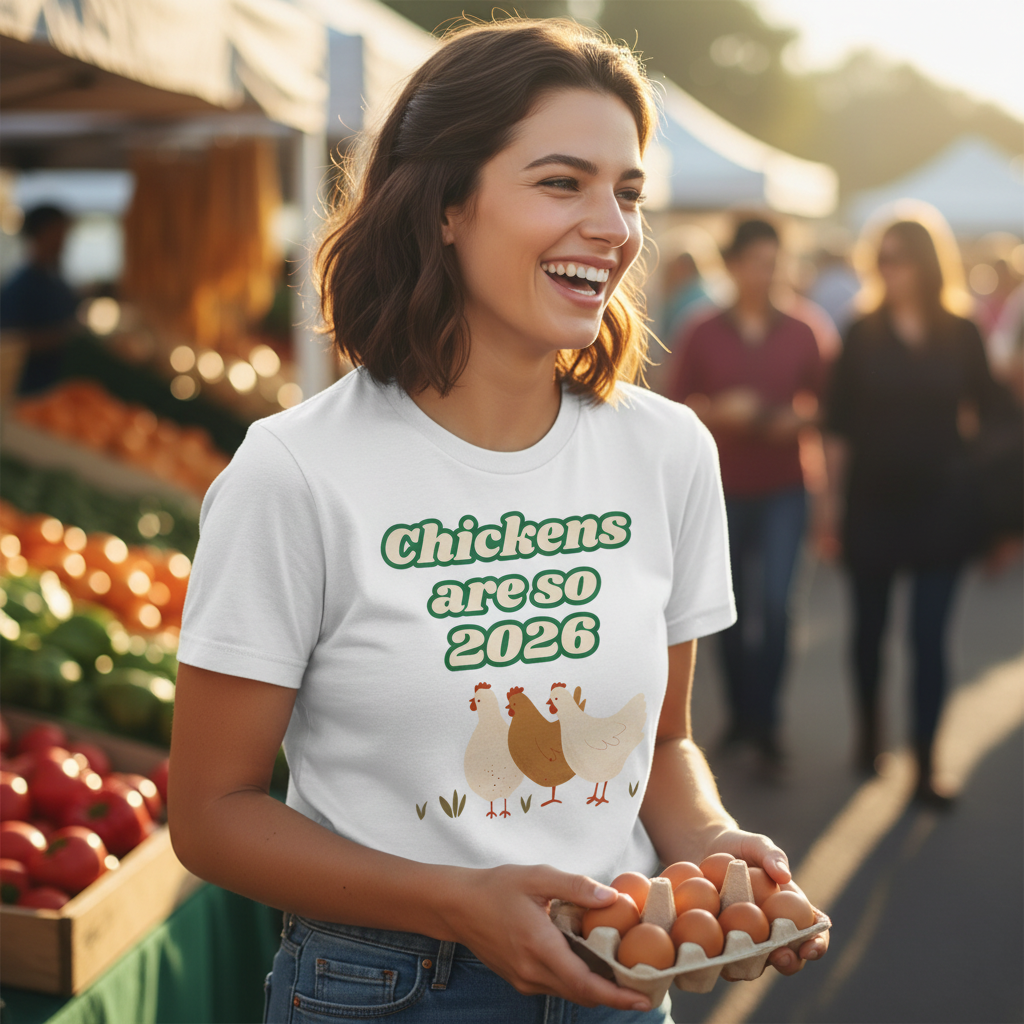 Chickens Are So 2026 T-Shirt | Funny Vintage Chicken Farm Gift Tee for Chicken Lovers