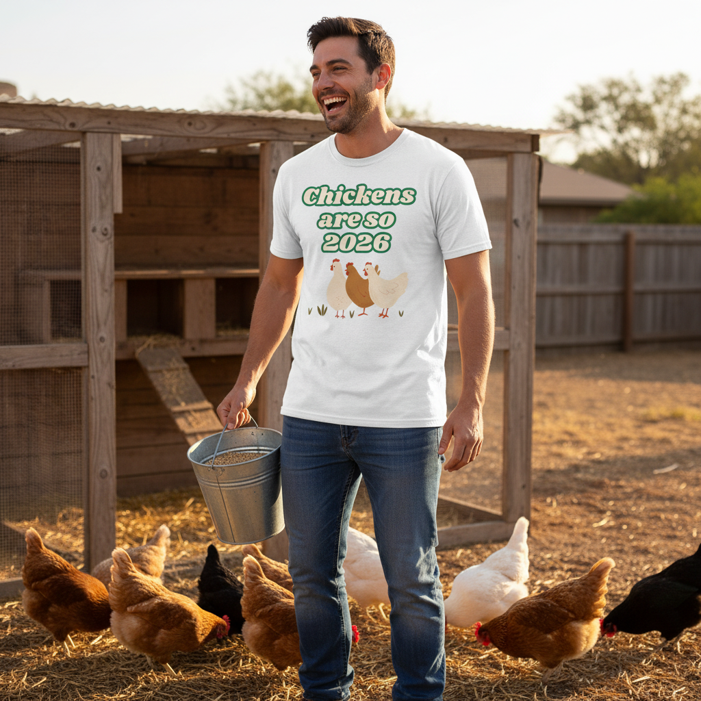 Chickens Are So 2026 T-Shirt | Funny Vintage Chicken Farm Gift Tee for Chicken Lovers
