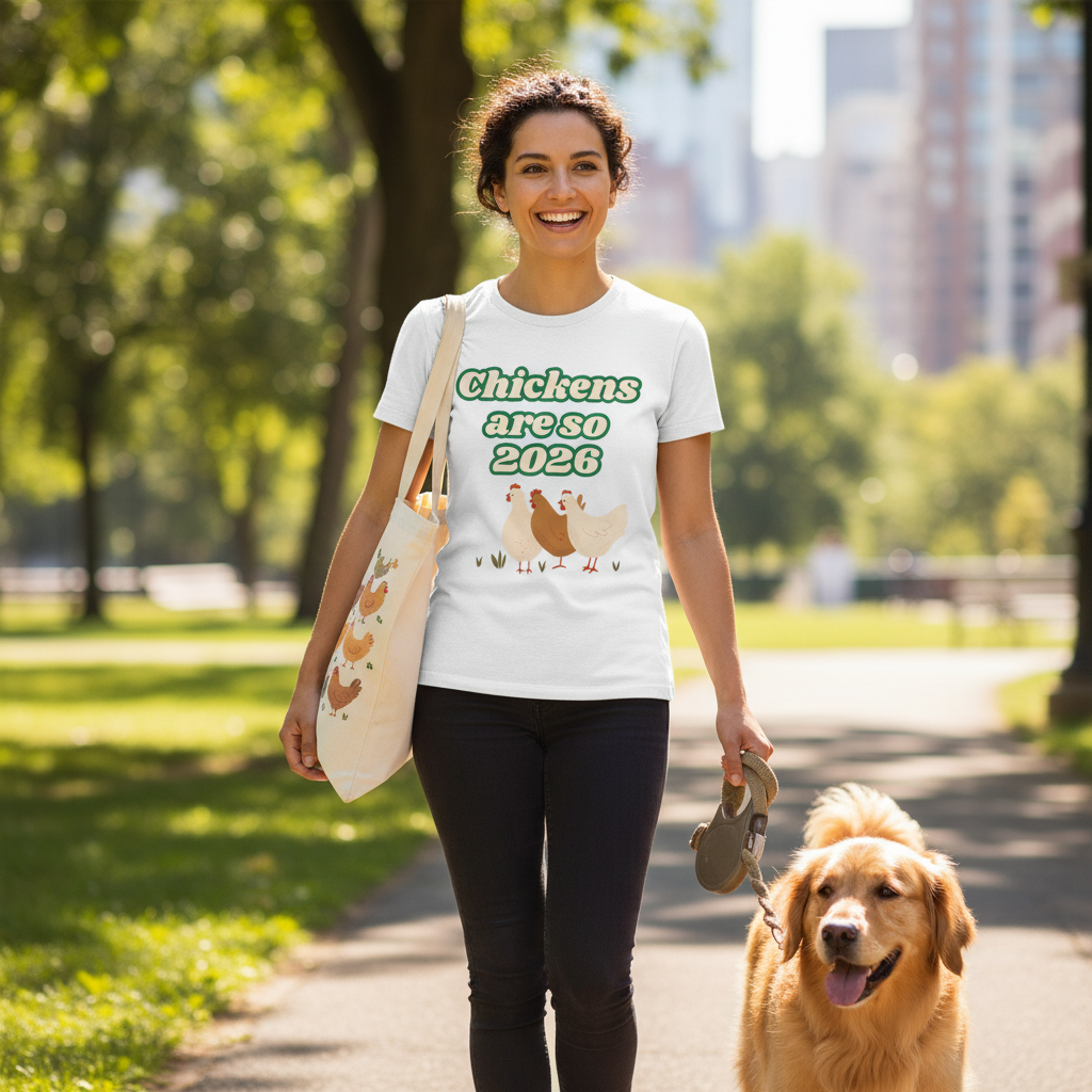 Chickens Are So 2026 T-Shirt | Funny Vintage Chicken Farm Gift Tee for Chicken Lovers