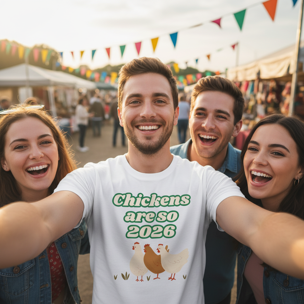 Chickens Are So 2026 T-Shirt | Funny Vintage Chicken Farm Gift Tee for Chicken Lovers