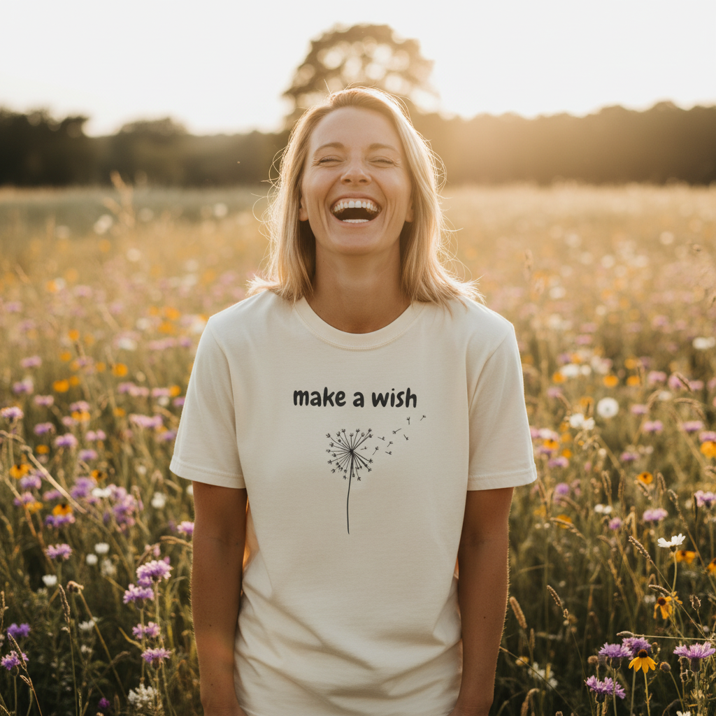 Make a Wish T-Shirt — Dandelion Graphic Tee