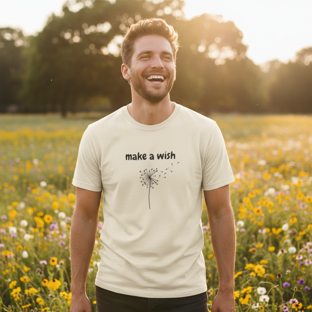 Make a Wish T-Shirt — Dandelion Graphic Tee